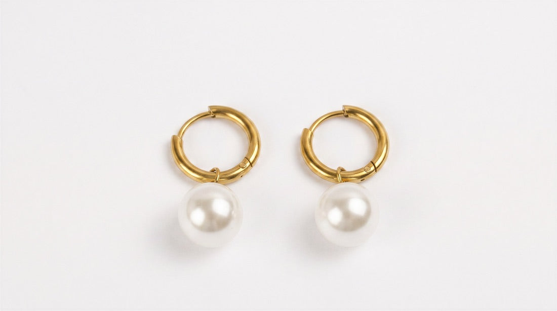 Pearl Hoop Earrings