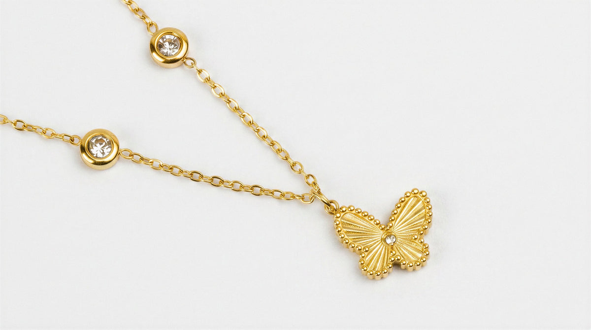 Butterfly Crystal Necklace