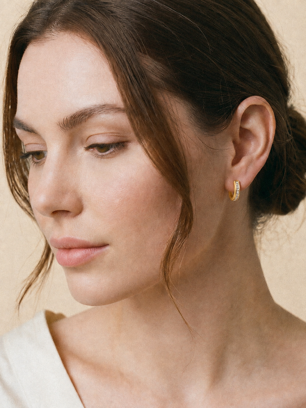 Crystal Leaf Earrings