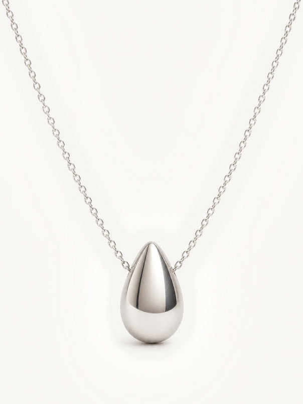 Silver Teardrop Necklace