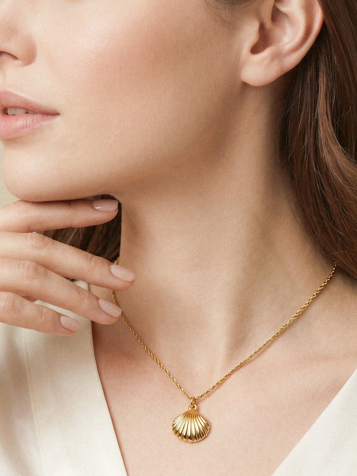 Golden Seashell Necklace