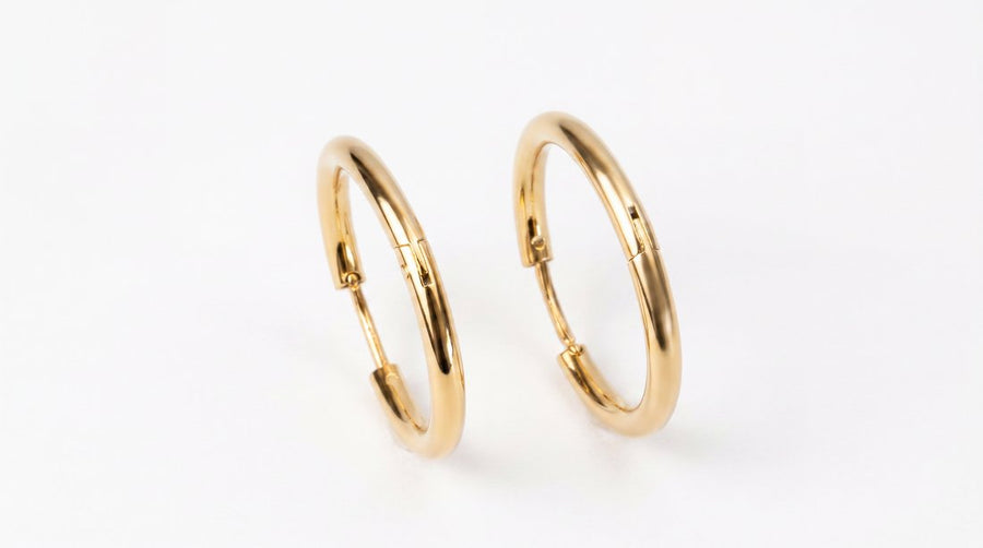 Thin Gold Hoops