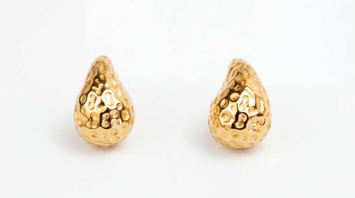 Golden Teardrop Earrings