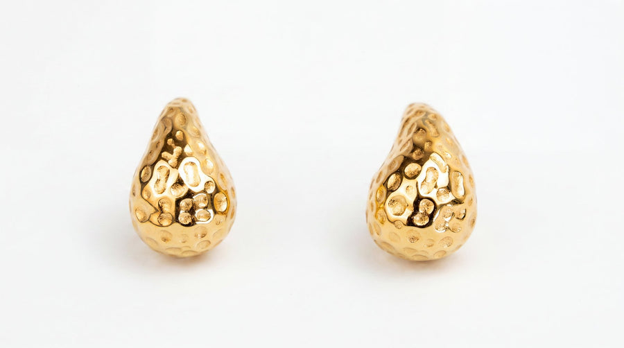 Golden Teardrop Earrings