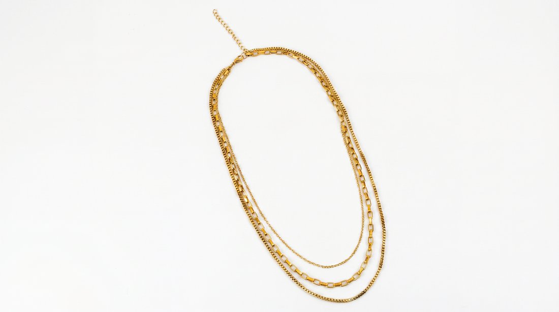 Layered Gold Chain Necklace