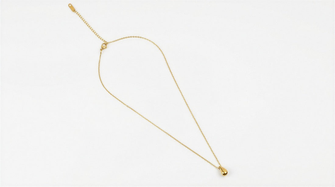Gold Bar Pendant Necklace