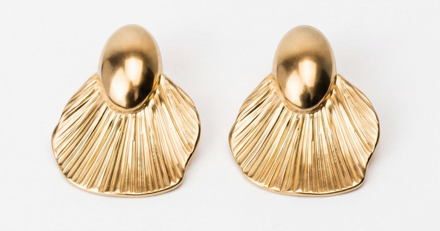 Abstract Gold Earrings