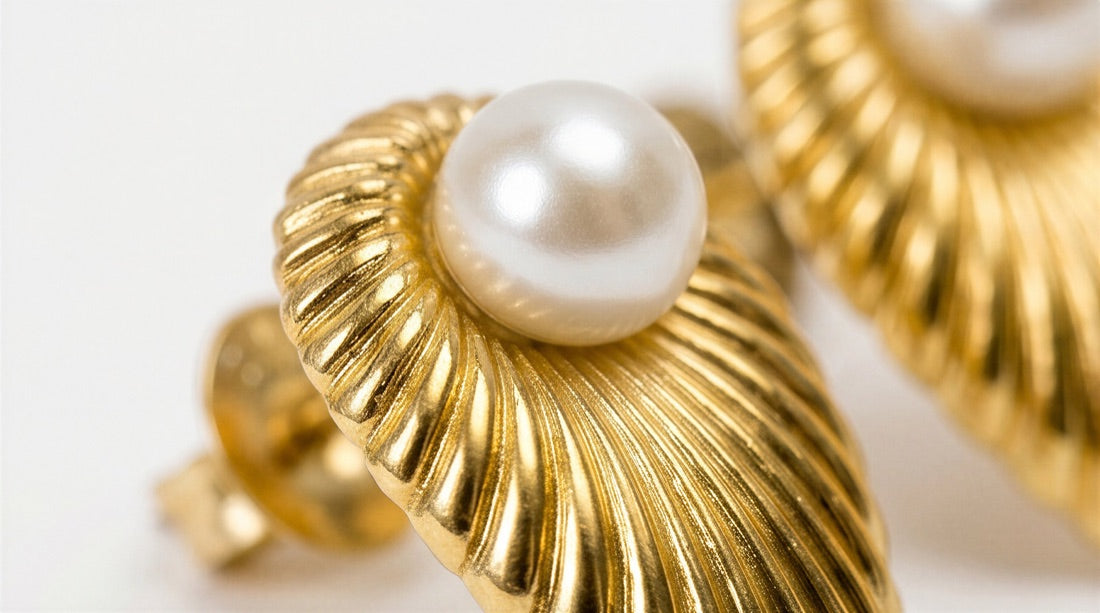Pearl Petal Studs