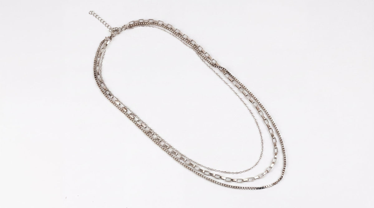 Silver Layered Necklace