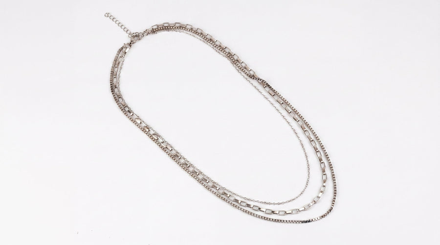 Silver Layered Necklace