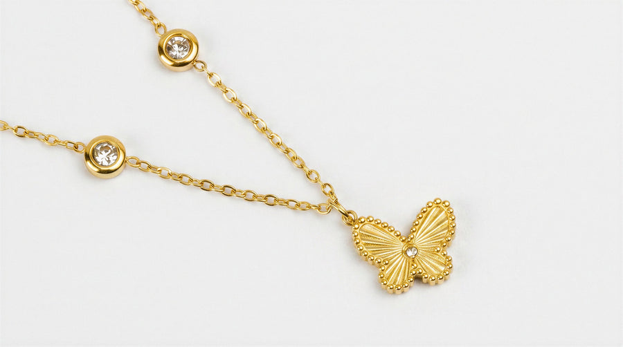 Butterfly Crystal Necklace