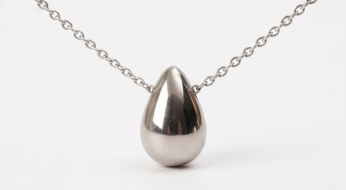 Silver Teardrop Necklace