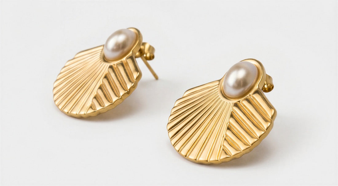 Pearl Floral Studs