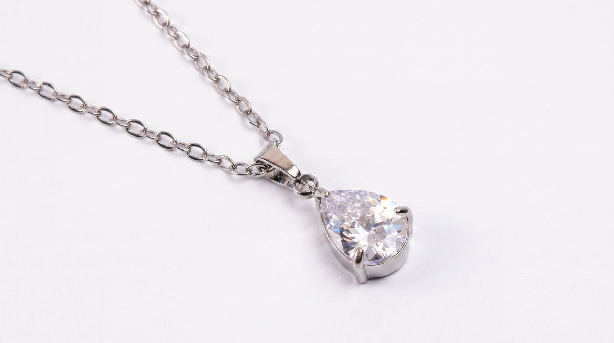 Silver Crystal Necklace