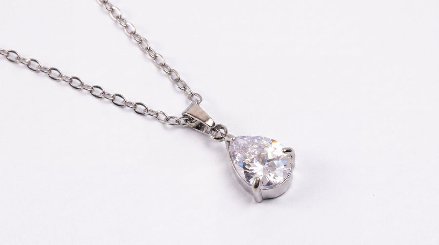 Silver Crystal Necklace