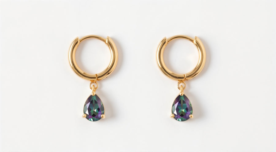 Crystal Hoop Earrings