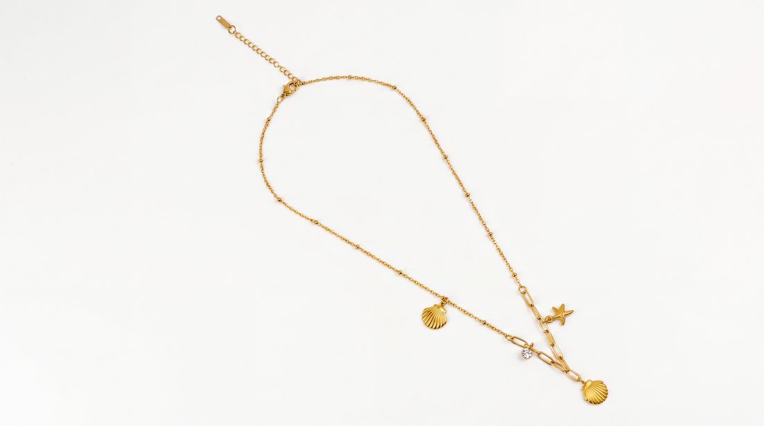 Starfish & Seashell Necklace
