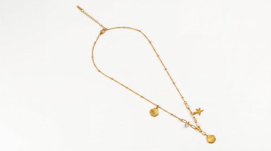 Starfish & Seashell Necklace