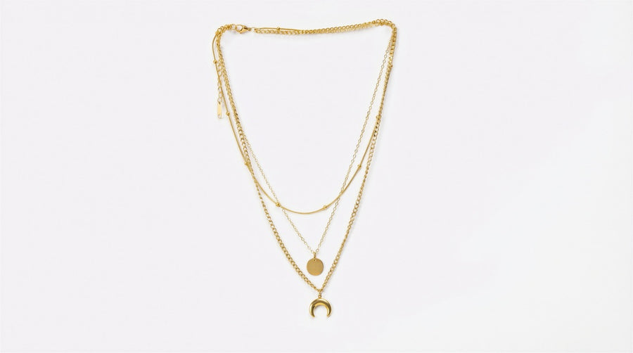 Crescent & Star Necklace