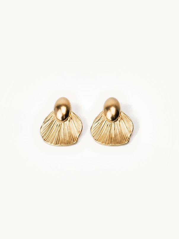 Abstract Gold Earrings