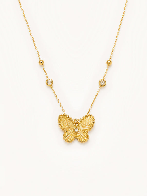 Butterfly Crystal Necklace