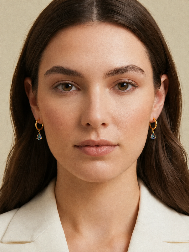 Crystal Hoop Earrings