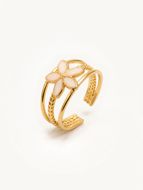 Enamel Flower Ring