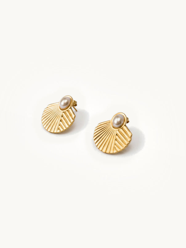 Pearl Floral Studs
