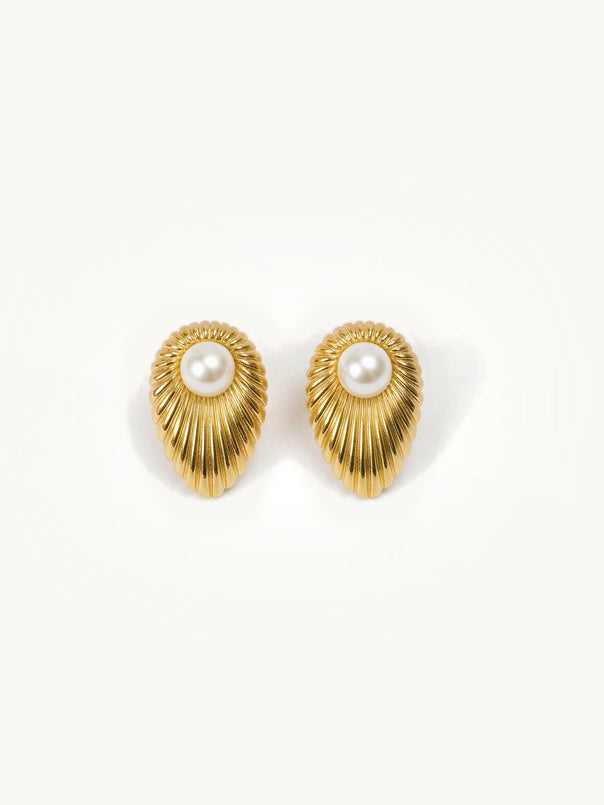 Pearl Petal Studs