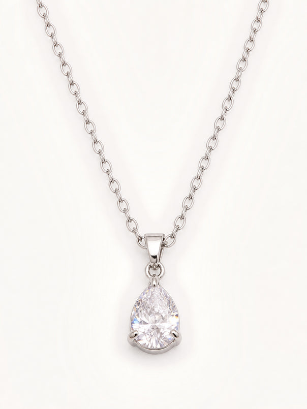 Silver Crystal Necklace
