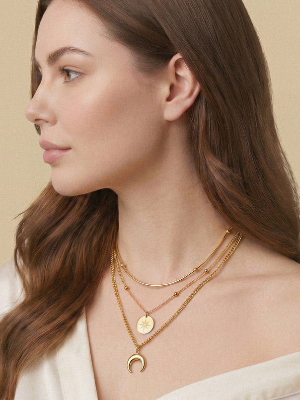 Crescent & Star Necklace
